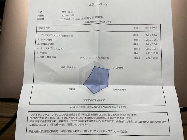 【資格】FP3級を10日30時間で合格！私なりの最短最速攻略勉強法